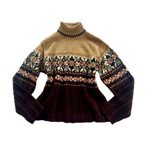 vtg 90s/y2k retro preppy Fashion Bug turtleneck sweater